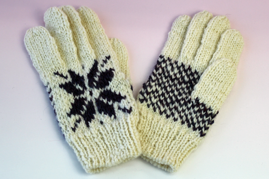 手編み手袋